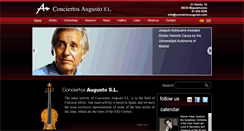 Desktop Screenshot of conciertosaugusto.com