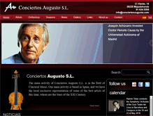 Tablet Screenshot of conciertosaugusto.com